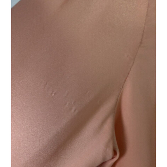 Forever 21 Exclusive Sz Med Cropped Button Up Tie Front Embroidered Silky Blouse - Picture 7 of 15